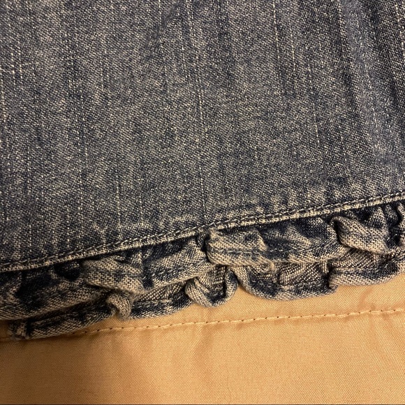TALBOTS KIDS Blue Denim Ruffled Dress Girls 18months - Picture 10 of 14